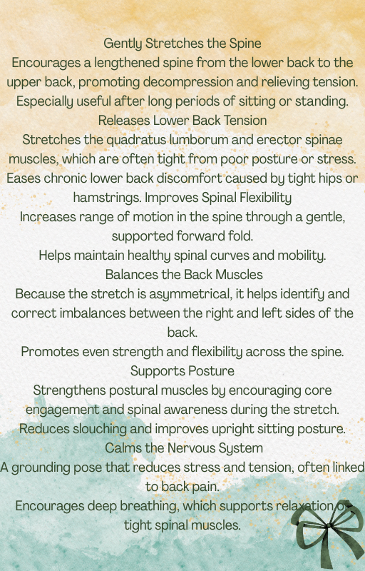 Ease that lower back pain with this easy to follow instant PDF yoga for lower back programme
