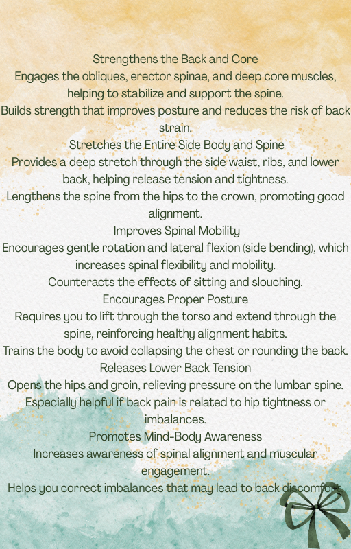 Ease that lower back pain with this easy to follow instant PDF yoga for lower back programme